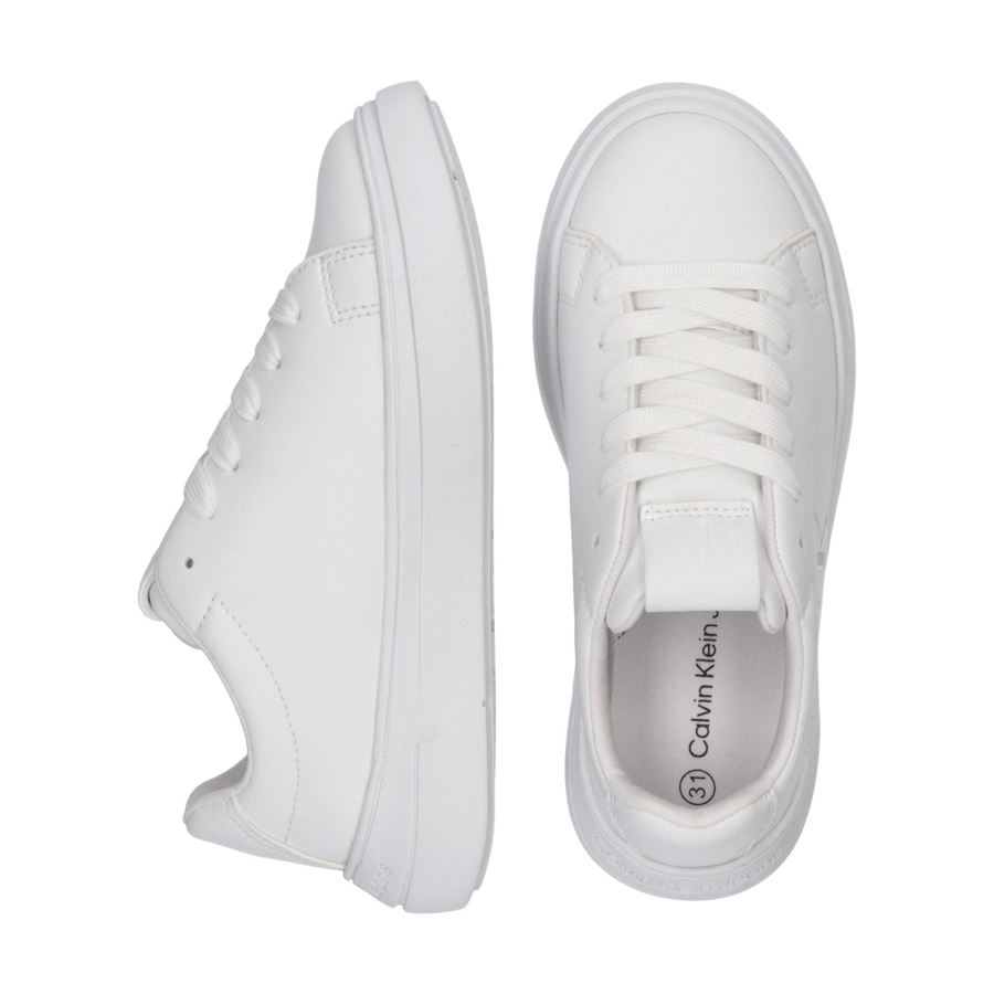 Sneakers stringate minimal logo in negativo Calvin Klein | V3X9820971355100